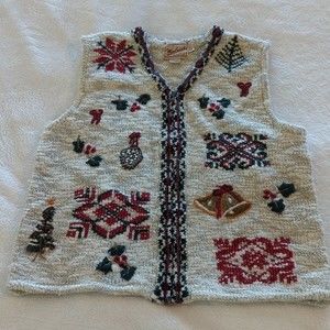 Woolrich Christmas Holiday Sweater Vest Size XL